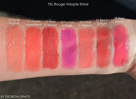 ysl rouge volupte shine 62 turbulent pink|ysl rouge volupte shine 45.